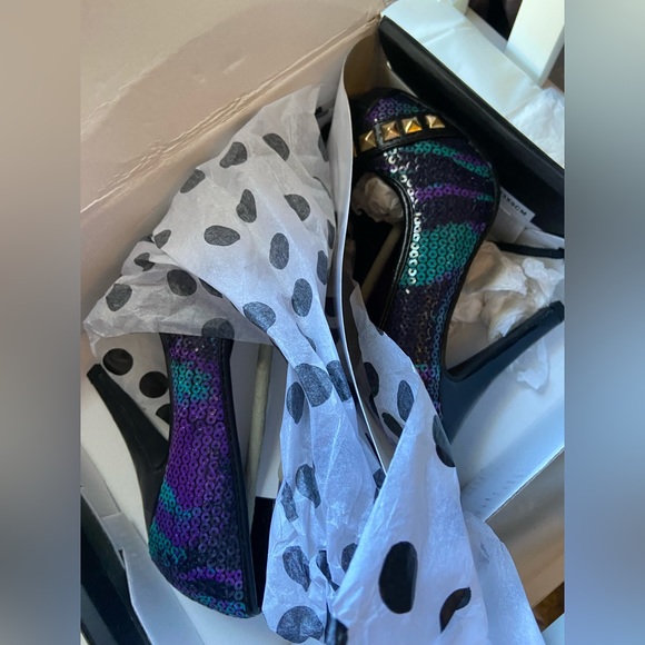 Iron Fist Debracorn Sequin Heels - Picture 2 of 8